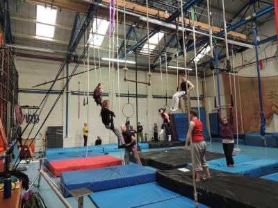 ENCI – Spring Aerial Circus aneb Bylo nás šest v Hangáru