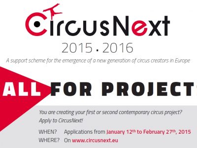 CircusNext Call for projects 2015-2016